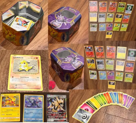 Pack cartinhas Pokémon original contém 79 cartinhas