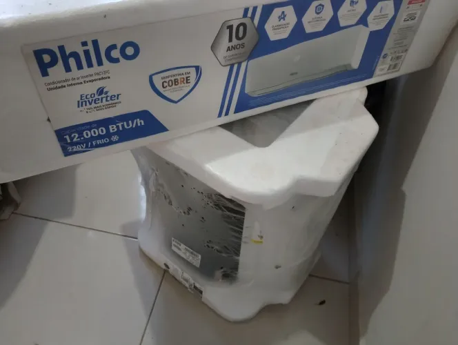Vendo ar condicionado novo, inverter 12 mil BTUs, plilco.