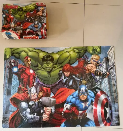 Quebra-cabeça Grandão Marvel Avengers 120 peças