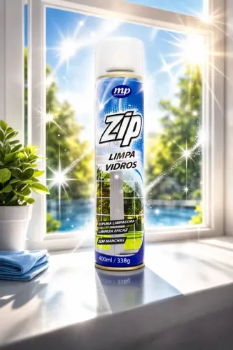 LIMPA VIDROS ZIP 400ML - VIDROS IMPECÁVEIS!