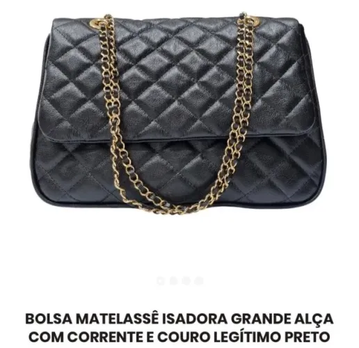 Bolsa couro legítimo 