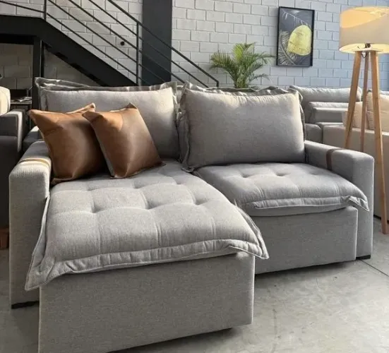 SOFA SEM CAIXA  LINHO 2,00 mts