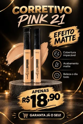 CORRETIVO PINK 21 - EFEITO MATTE