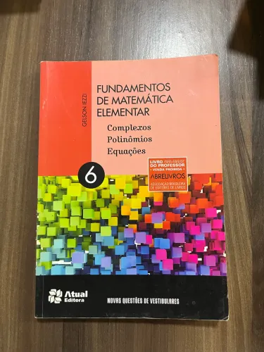 Livros fundamentos da mat elementar vol.6 e 9 