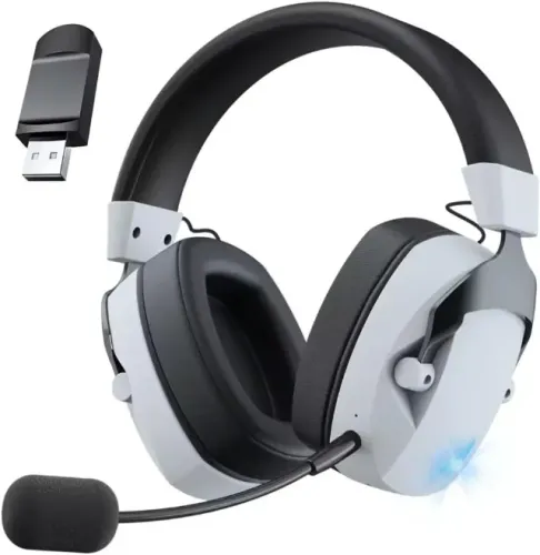 Headset Gamer Sem Fio Acinaci BL100 PRO Bluetooth/USB Branco | NOVO LACRADO