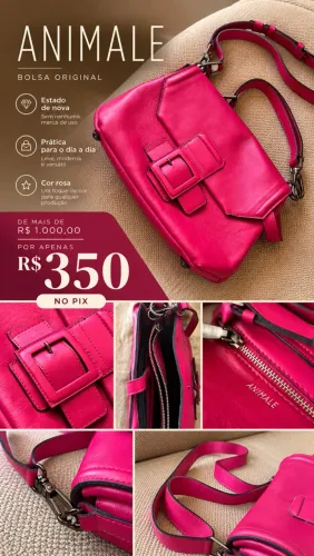 BOLSA ANIMALE ROSA