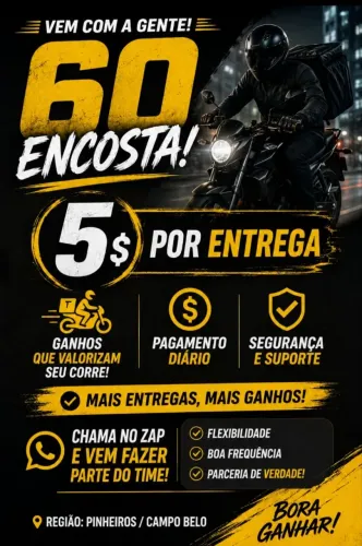 Vagas para motoboy freelancer 
