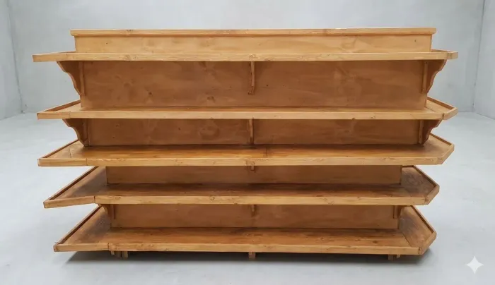 GÔNDOLA DE CENTRO PINUS DUPLA FACE ACEITO OFERTAS 