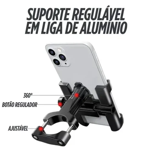 Suporte para Celular Moto/Bike Giratorio 360