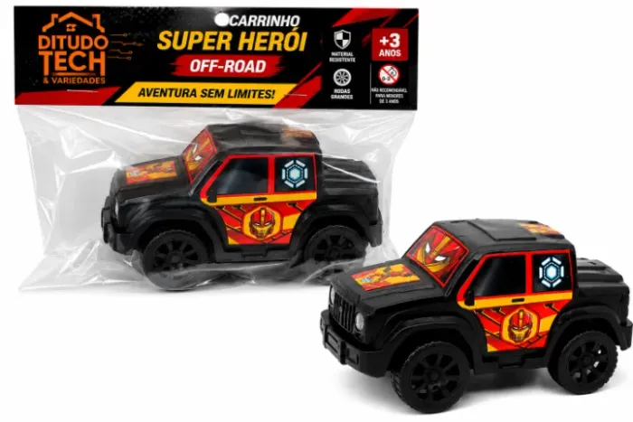 Carrinho Super Herói Off-Road - Novo - Ditudo Tech e Variedades