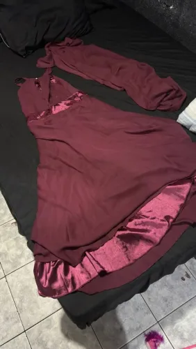 Vestido vinho