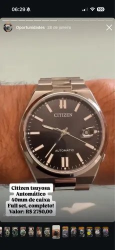 Relógio Citizen tsuyosa