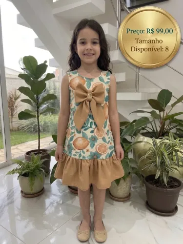 Vestido infantil verão