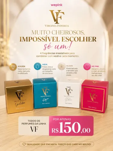 Perfumes we pink linha VF 