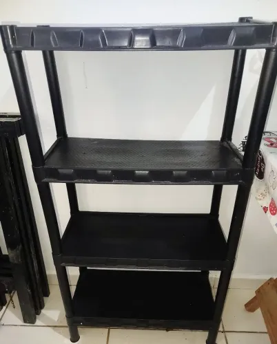 Kit com 2 Estantes Organizadoras Modulares de Plástico (Desapego)