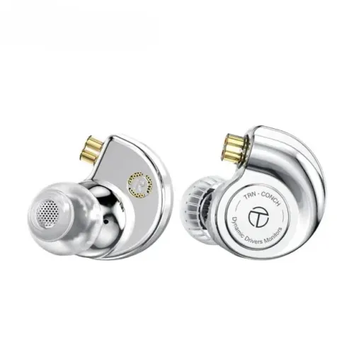 Fone TRN Conch com cabo modular, filtros extra e sem mic(novo.)