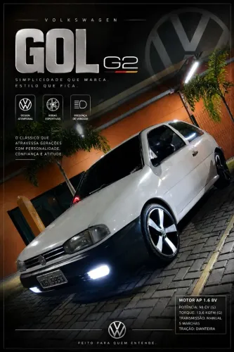 Volkswagen Gol Geração II CL 1.6 8V MI Gasolina Mec. 4P 1997