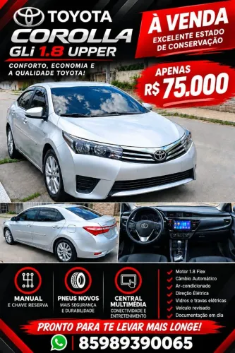 Toyota Corolla GLI 1.8 Flex 16V Aut. 2016