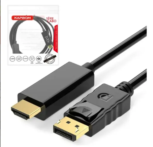 Cabo Displayport Para Hdmi 4k Ultrahd 1,8m Kapbom Ka-v810