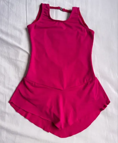 Roupa de patinação colant maio ginástica TAM 8 serve até 10 anos