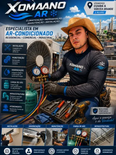 Instalação e manutenção de ar condicionado