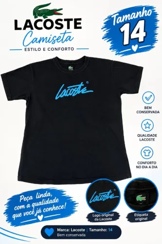 Camiseta tamanho 14