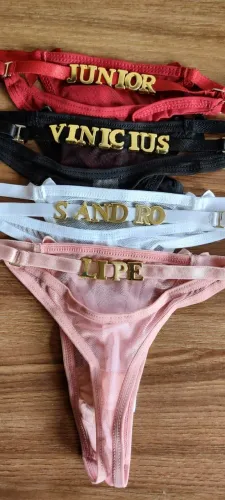 Calcinha personalizada com nome