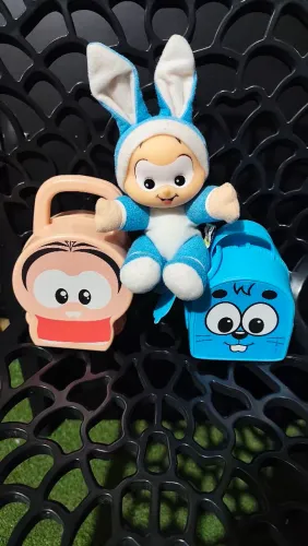 Mini Lancheiras da Turma da Mônica + Pelúcia do Cebolinha
