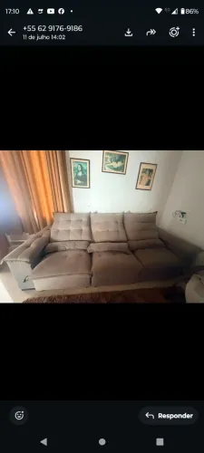 SOFÁ RECLINÁVEL SEMI NOVO 2.000