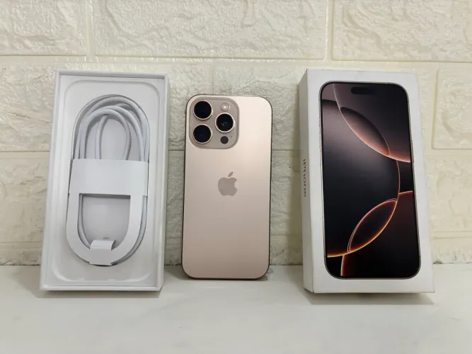? IPHONE 16 PRO 128GB DESERT TITANIUM IMPECÁVEL! ESTADO DE NOVO! ?