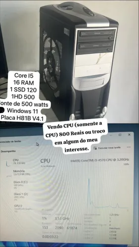 Vendo ou Troco CPU