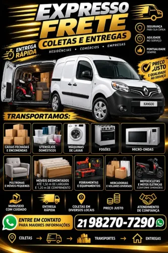 EXPRESSO FRETE - Coletas, Entregas e Pequenos Fretes com Renault Kangoo