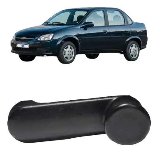 Manivela Vidro Porta Tras Esq Corsa Classic 2014 Uzad0 Preto
