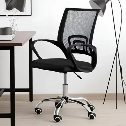 Cadeira para Escritório Office Preto Tecido
