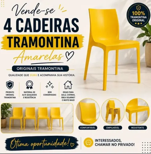 Cadeira Tramontina Alice em polipropileno....