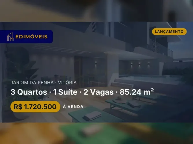 Apartamento Moderno de 3 Quartos em Jardim da Penha, Perto de Tudo!