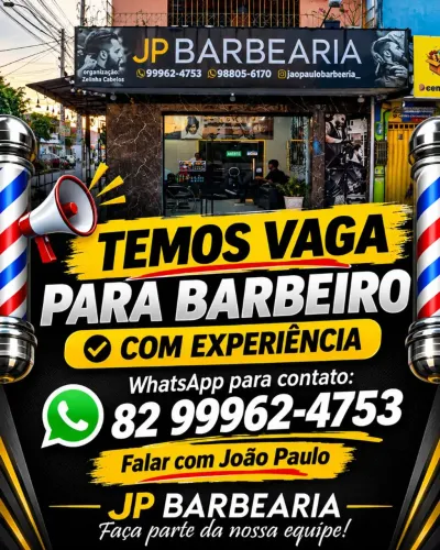 Vaga pra barbeiro com experiência - bairro do cleto