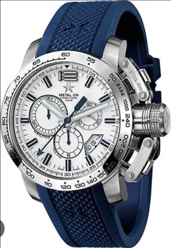 RELÓGIO SUÍÇO AUTOMÁTICO METAL.CH CHRONOGRAPH 100M