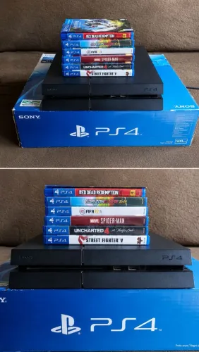 PS4 Fat na Caixa