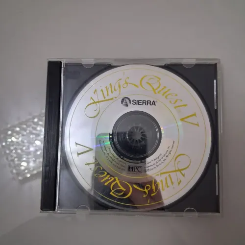 Vintage Sierra Kings Quest V CD-ROM Jogo Usado Apenas Disco