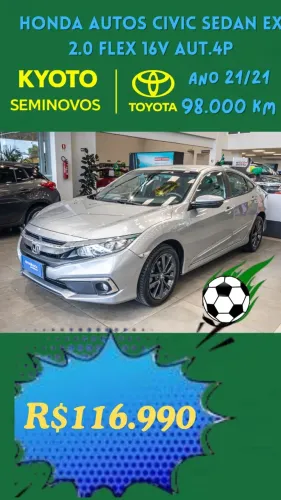 Honda Civic Sedan EX 2.0 Flex 16V Aut.4p 2021