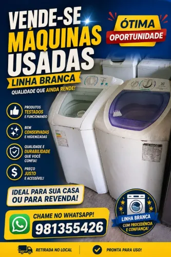 Maquina de lavar funcionando 