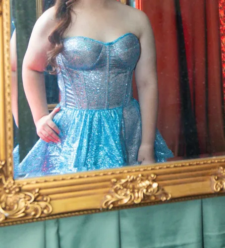 Vestido Azul Bebê para Debutante | Perfeito para Recepção