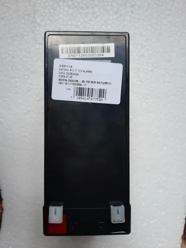 Bateria 12V 7ah <br><br>> Bateria 12V Alarme Multilaser EN011A Nova - 18/06/2026