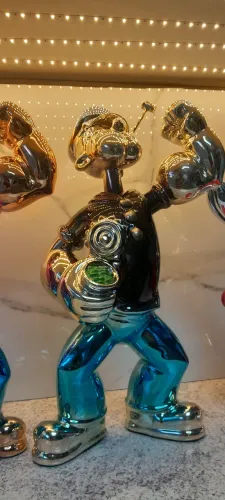 Escultura decoração estatua Popeye marinheiro luxo