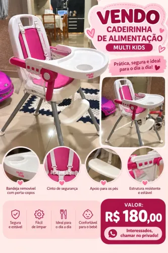 Cadeirinha de alimentação infantil