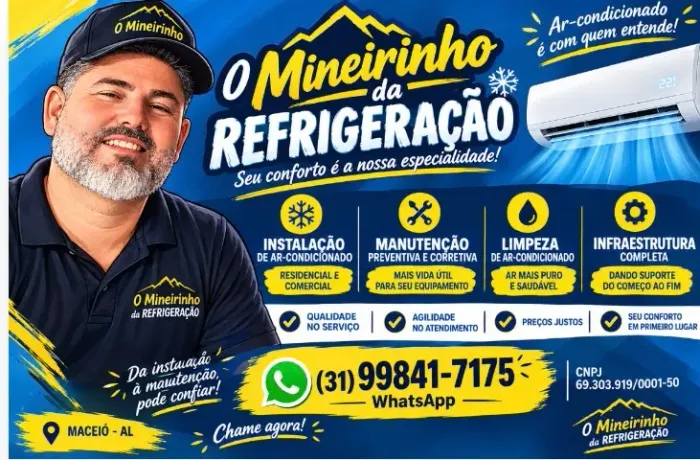 Ar condicionado instalação manutenção higienização corretiva e infraestrutura