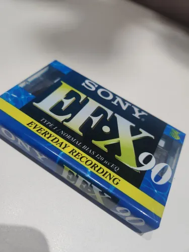 fita cassete sony lacrada ef-x 60 relíquia