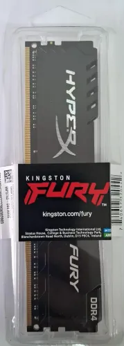 MEMÓRIA DDR4 16GB 3200MHZ - KINGSTON HYPERX FURY BEAST BLACK - (DESKTOP)