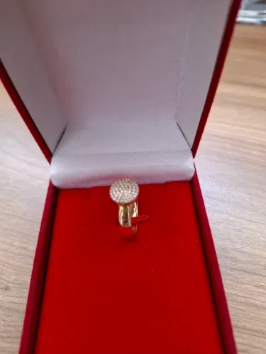 Anel solitario ouro 18k